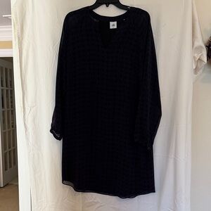 CAbi Elegant Navy Long Sleeve Dress